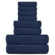 thumbnail image 5 of Juego de toallas Tens Towels, 8 piezas, 100% algodón, azul marino, 5 of 7