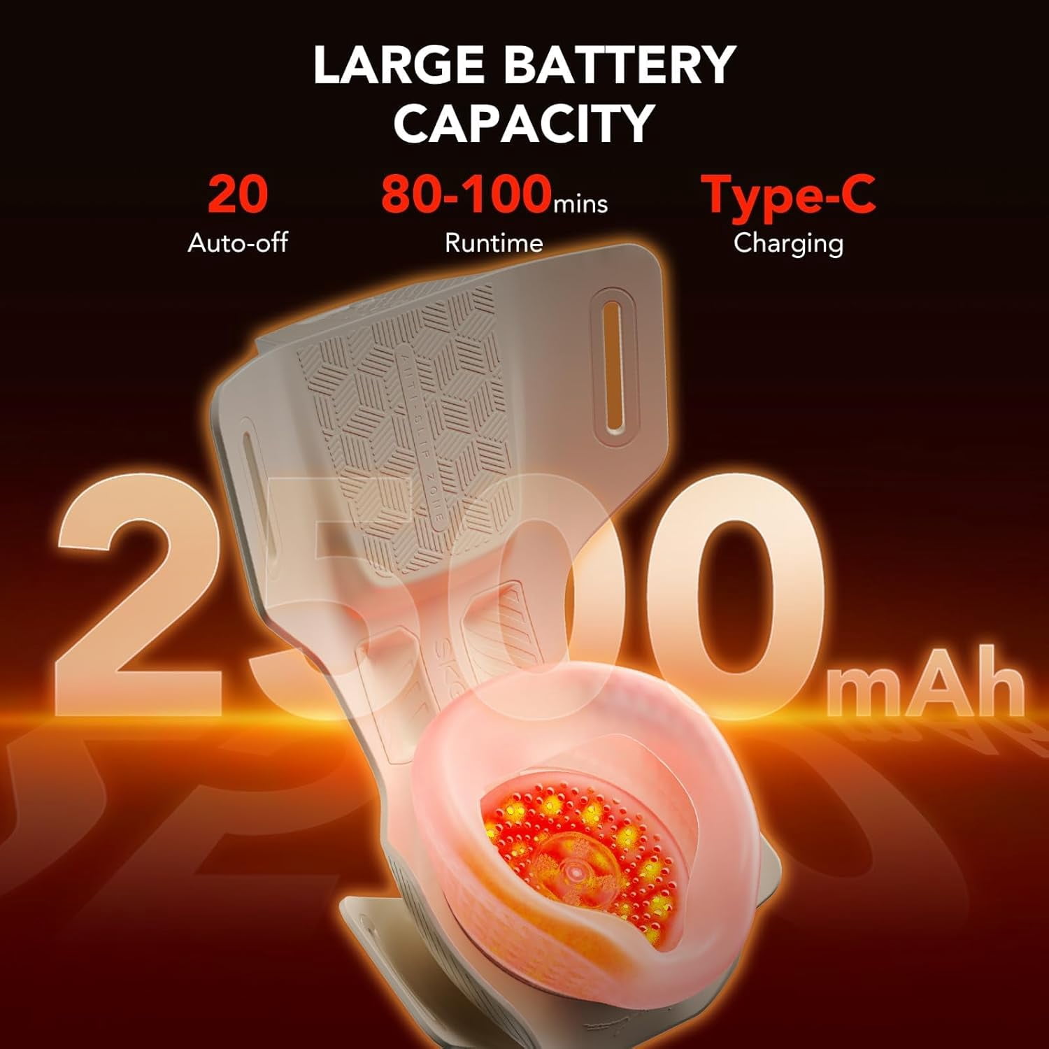 SKG WS500 Knee Massager with Heat for Pain Relief with Vibration for Joint Comfort, Cordless Heated Knee Brace with 5 Massage Modes and 3 Heating Levels, Perfect for Women Men Mom Dad