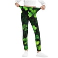 thumbnail image 2 of Children Girls Boys St. Patrick's Printed Legging Pants Children Kids Thin Wearing Long Sports Pants, 2 of 5