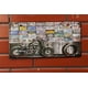 thumbnail image 1 of Pintura de hierro para placa de matrícula de moto vintage para decoración de pared, 1 of 1