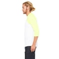 thumbnail image 3 of Bella + Canvas Unisex 3/4-Sleeve Baseball T-Shirt, 3 of 3