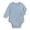 Blue, variant on Baby Kimono Bodysuits Organic Cotton Side Snap for Baby Boys & Girls(Grey,6-12 Months)