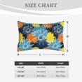 thumbnail image 3 of Plush Throw Pillow Covers, Sunflowers Colorful Pillow Cases with Invisible Zipper, Breathable Microfiber Pillow Cases Standard Size for Sleeping Bedroom Sofa Living Room 14x20, 3 of 5