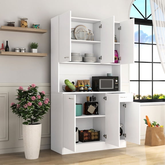 Rustic Oak Wardrobe with Drawer & Shelf | Bedroom Storage Utility