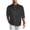 Black, variant on Mens Loose Single Breasted Long Sleeves Lapel Shirts Soft Casual Fashion Tops Black