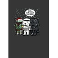 thumbnail image 2 of Men's Star Wars Christmas Boba It's Cold Outside  Pull Over Hoodie Black 2X Large, 2 of 4