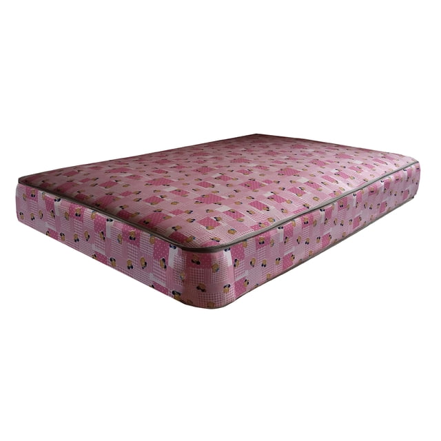 Colchón de Resorte para Cuna Querubin Rosa 80x140 cm