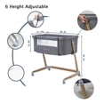 thumbnail image 2 of Cuna colecho Infanti Pamo Babe con altura ajustable Gris, 2 of 5
