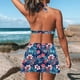 thumbnail image 4 of Traje de baño de 2 piezas para mujer, trajes de baño para mujer, trajes de baño de dos piezas para mujer, traje de baño con estampado floral y shorts, traje de baño para mujer, 4 of 5