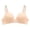 Beige, variant on HOWPAY Wireless Bras For Women No Underwire Push Up Adjustable Straps Supportive Full Coverage Sports Soft Bralettes Comfortable T-Shirt Bra Beige 32