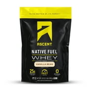Ascent Native Fuel Whey Protein Powder, Vanilla Bean, 2 lbs