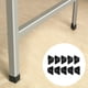 thumbnail image 2 of Protectores de goma en forma de L para patas de sillas, 40x40mm para patas de muebles, antideslizantes y reductores de ruido, paquete de 10, 2 of 5