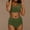 Army Green, variant on UTSJKR Scalloped Trim Two Piece Swimsuits for Women High Waisted Bikini Sets Tummy Control Cheeky Bathing Suits Swimwear Green L