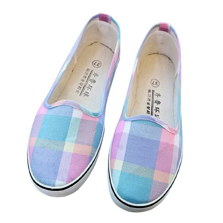 

Xysaqa Slip on Work Shoes Women Womens Golf Shoes Fashion Women Ventilate Casual Round Head Comfy Casual Shoes Womens Slip on Shoes on Clearance