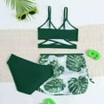 thumbnail image 5 of LRen Girls Swimsuits Size 10-12 3pcs Ruffle Beach Swimwear for Girls Cute Summer Rash Guard Bathing Suit Girl Beach Swimwear Summer Beach Outfit, 5 of 5