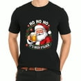 thumbnail image 3 of Christmas Santa Claus Ho Beer O Clock Holiday Design Festive Party Wear Black Funny Graphic T-Shirt for Men and Women, 3 of 4