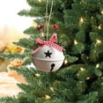 thumbnail image 2 of Campanas de Navidad, paquete de 6 adornos de metal para árbol de Navidad, adorno de campana de metal, adorno de campana para colgantes de decoración de cumpleaños de árbol de Navidad Ormromra ZYY-2338, 2 of 3