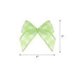 thumbnail image 2 of 80Pcs Mini Gingham Ribbon Bow 1" Checkered Fabric Satin Ribbon Bows for Craft DIY Hair Bow Sewing Green and White, 2 of 5