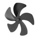 thumbnail image 5 of Reemplazo de Aspas de Ventilador de Estufa de aleación de Aluminio que Mejora la Circulación de Aire Caliente con 5 Aspas Duraderas para Accesorios de Ventilador de Estufa ANGGREK  Otros, 5 of 8