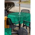 thumbnail image 4 of Outdoor Tablecloth with Umbrella Hole and Zipper, Green Marble Square Table Cloth 54x54 Inch Waterproof Tablecloth, Modern Farmhouse Gradient Abstract Fluid Art Picnic Table Cover for Patio Camping, 4 of 7