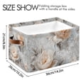 thumbnail image 4 of Yayeee Canvas Storage Basket with Handles for Shelves Fabric Bins Closet Organizer, Beautiful Floral, 4 of 8
