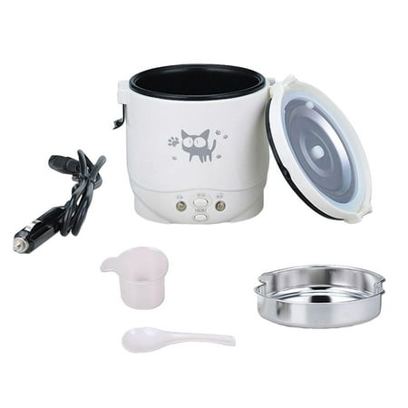 

Small 1L Electric Rice Cooker Porridge Multifunction For Travel Car
