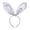 White, variant on Heardband Easter Glitter Bunny Ear Headband Sparkly Party Hair Accessory for Kids Adults Featuring and Flexible Fit