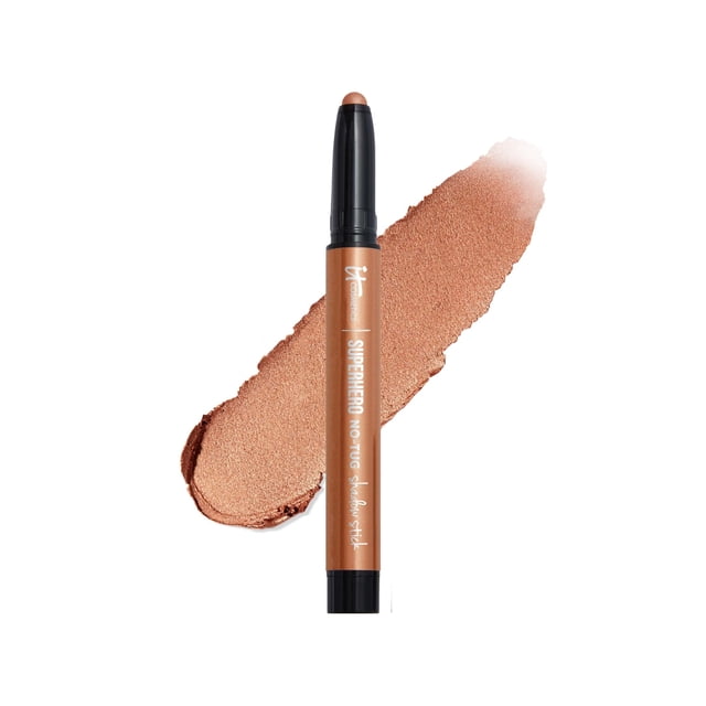 It Cosmetics Superhero No-Tug Waterproof Eyeshadow Stick, Sombras para Ojos en Lápiz de Larga Duración y Mezclable con Prebase Integrada, A Prueba de Agua, para Ojos Sensibles, B