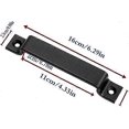 thumbnail image 2 of Barn Door Handle | Solid Black Steel Door Handle | Includes screw (black), 2 of 4