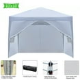 thumbnail image 4 of Zimtown 10' x10' Ez Pop-up Carpa para Fiesta de Bodas con Bolsa de Transporte Blanca, 4 of 8
