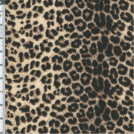 Brown/Black Leopard Print Knit, Fabric Sold By the Yard - Walmart.com