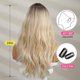 thumbnail image 2 of 1 peluca rubia OUFEI para cabello sintético natural para uso diario de fiesta y cosplay., 2 of 5