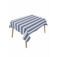 thumbnail image 2 of Navy Blue Striped Tablecloth Rectangle Table Cloth 60x102, Waterproof Tablecloth Outdoor Table Cloth, Farmhouse Striped Geometric Art Washable Table Cover for Kitchen Dinning Party, 2 of 8