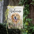 thumbnail image 6 of Spring Summer Garden Flag Floral Golden Retriever Yard Flag Flower Dog Garden Flags for Outside Small Outdoor Welcome Flags 12x18 Double Sided, 6 of 7
