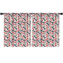 Blackout Kids Curtains,Dog Bones Childrens Insulated Curtains Set Of 2,Bedroom Essentials,Toddler Room Decor 52x63in(132x160cm)