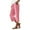 Pink, variant on Sevevn Women Solid Color Elastic Waist Sports Casual Pants With Side Pockets Family Gifts Khaki L