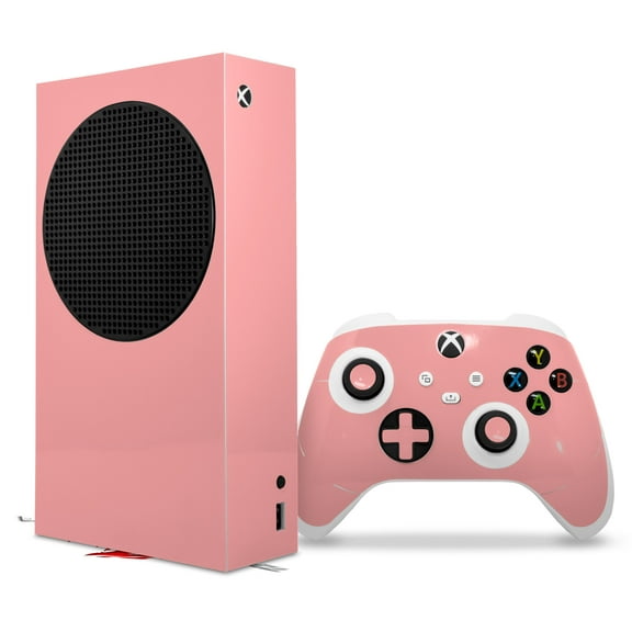 WraptorSkinz Skin Wrap compatible with the 2020 XBOX Series S Console and Controller Solids Collection Pink (XBOX NOT INCLUDED)