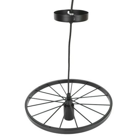 

Indoor Use Ceiling Lamp Retro Style Iron Hanging Light Wheel Lamp Ornament
