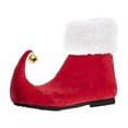 thumbnail image 3 of Lijie Chaussures Elf Rouges Chaussures de Clown Bottes Elf Adorables Accessoires de Costume Elf de Noël 45, 3 of 6