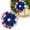 B, variant on 250th Anniversary Patriotic Wreath, Memorial Red White Blue Wreath for Front Door, All-Weather Farmhouse Decor for Memorial Day, Independence Day & Year-Round Outdoor Use,B
