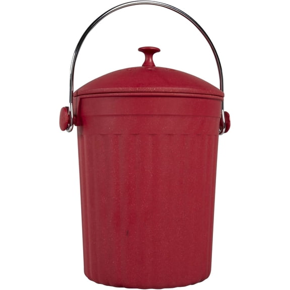 Natural Home 1-Gal MOBOO Bamboo Compost Bin, Cherry