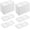 White, variant on 16 Pcs Dual Dipping Sauce Bowls with Two Compartments Melamine Soy Sauce Dish Divided Fondue Plates Party Trays for Kitchen Sushi Restaurant (White)
