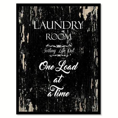Pictures For Laundry Room Laundry room sorting life out one load at a time Funny Quote Saying Black Canvas Print with Picture Frame Home Decor Wall Art Gift Ideas 22