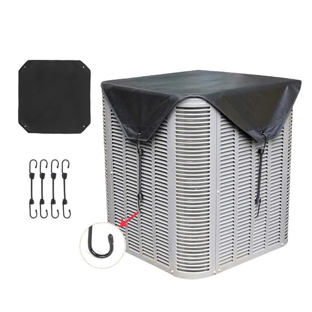 Aire acondicionado central, cubierta de malla para aire acondicionado Cubiertas para unidades exteriores de CA Paño de nailon de 24x24 pulgadas Cola Cubierta del acondicionador de aire