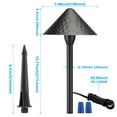 thumbnail image 4 of 4 Pack 12V LED 3W LED Landscape Lights, Rustic Style, Aluminum Housing, 3000K Warm White, 4 of 4