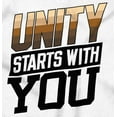 thumbnail image 2 of Unity Starts With You Social Justice Unisex Plus Fleece Graphic Hoodie Brisco Brands 4X, 2 of 5