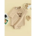 thumbnail image 3 of JYYYBF Baby Summer Romper Newborn Western Cow Head Pattern Short Sleeve Jumpsuit for Toddler Boy Girls Cute Clothes, 3 of 7