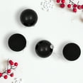 thumbnail image 3 of Northlight 2 Finish Glass Ball Christmas Ornaments - 4" (100mm) - Black - 4ct, 3 of 9