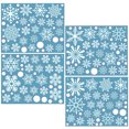 thumbnail image 4 of 4 Sheets Snowflake Stickers Adhesive Window Decals Christmas Glass Stickers, 4 of 8