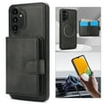 thumbnail image 5 of Allytechgroup Detachable Cards Holder Case for Samsung Galaxy A13 4G, RFID Blocking 2 In 1 Wallet PU Leather Case with Stand Compatible with Magsafe Shockproof Cover for Galaxy A13 4G, Black, 5 of 5